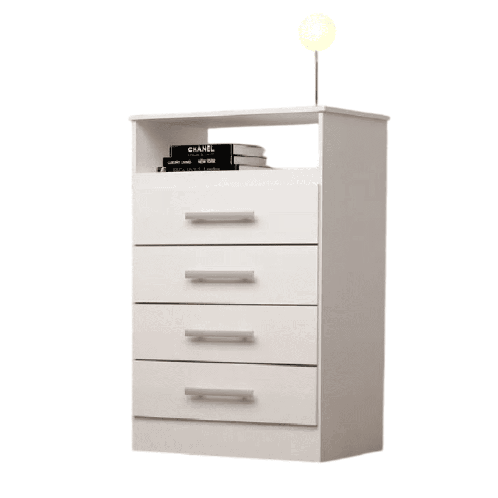 C&ocirc;moda Branca 4 Gavetas ACP J&eacute;ssica, Branco, large image number 0